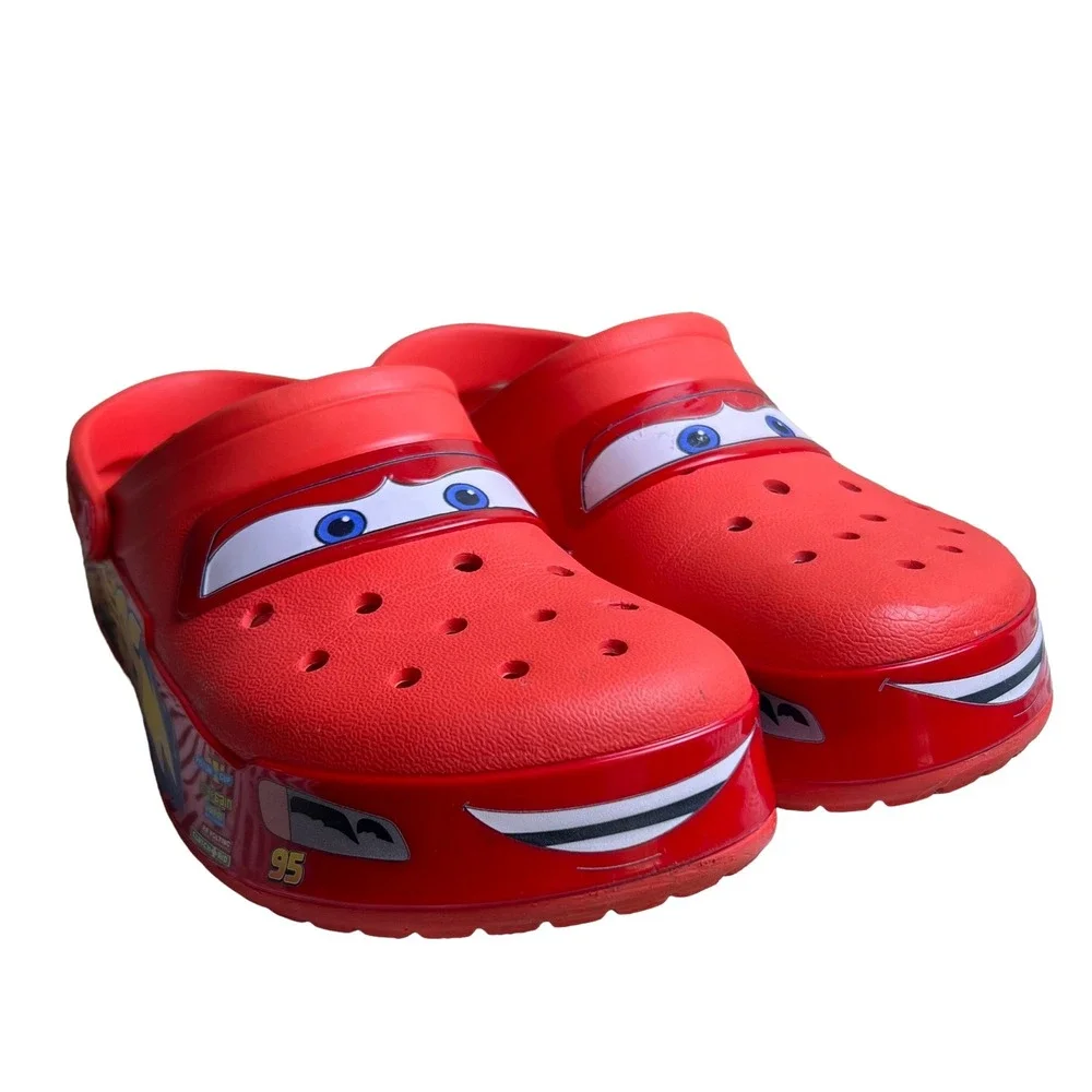 Crocs Disney Pixar Cars Lightning McQueen Clogs Red Men's 9 Women's 11 Y2K